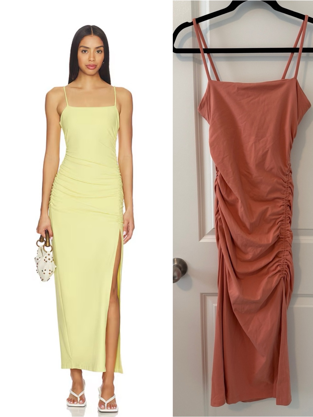 Susana Monaco NWT Ruched Side Maxi Dress S